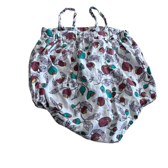 Oeuf Girls Floral Linen Summer Romper Size 18 months Flaw - Picture 5 of 7